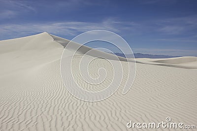 White Sands Dune Stock Photo