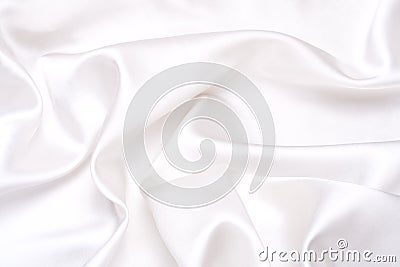 White satin fabric Stock Photo