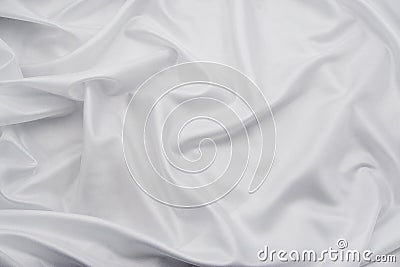 White Satin/Silk Fabric 3 Stock Photo