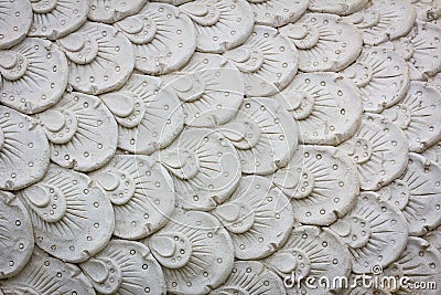 White scale dragon cement stone with beautiful texture Stock Photo