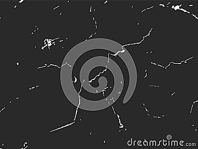White scratches on black surface. Deep linear cuts and old traces scraping dirty glass abstract parasites and bacteria Stock Photo