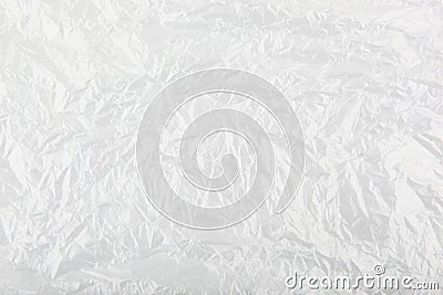 White scrunched plastic bag Stock Photo