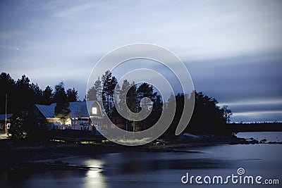 White Sea evening Stock Photo