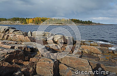 White sea shore Stock Photo