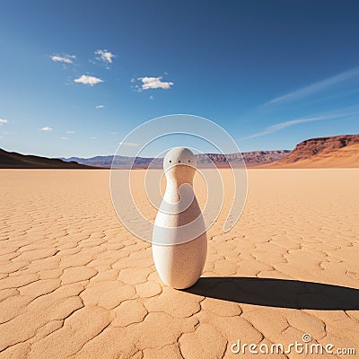 a white seal on a sandy beach Stock Photo