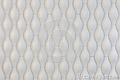 White seamless texture. Wavy background. Interior wall decoration. 3D interior wall panel pattern. white background of abstract Cartoon Illustration