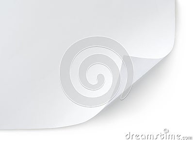 White sheet of paper Stock Photo