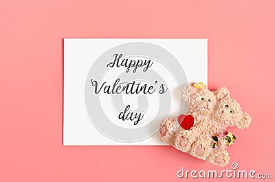 White sheet of paper for a message to a loved one Stock Photo