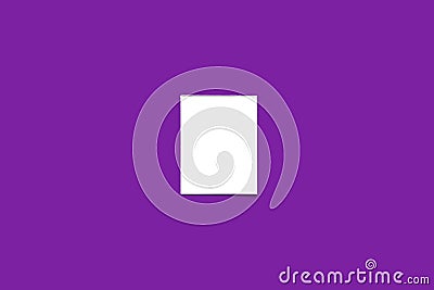 Sheet of paper note on a purple background Stock Photo