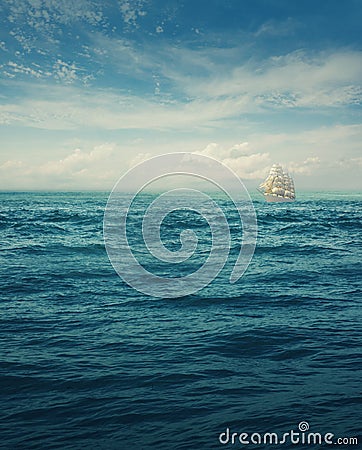 White ship Stock Photo