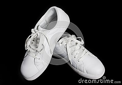 White shoes isolated. Stock Photo