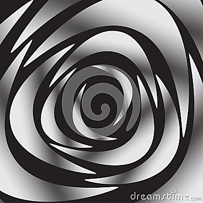 White silhouette of rose on black background, vector illustration Vector Illustration