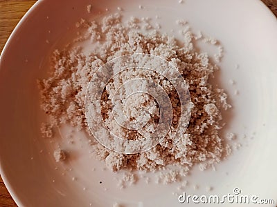 white silica sand for building materials Stock Photo