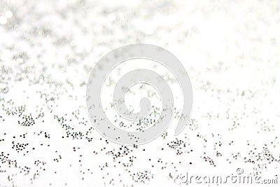 White and silver festive Christmas elegant abstract background soft lights Stock Photo