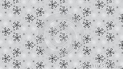 White and silver like snowflakes over light grey background Stock Photo