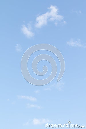 White single clouds against a blue Stock Photo