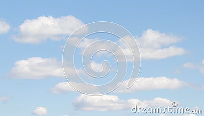 White single clouds against a blue Stock Photo