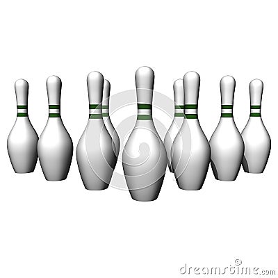 White size of bowling Stock Photo