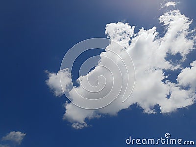 White sky and clouds patturen texture background Stock Photo