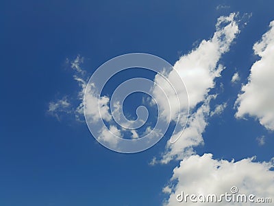 White sky and clouds patturen texture background Stock Photo