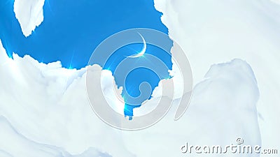 White Skyscape Abstract Background Shapes and Blurs Stock Photo