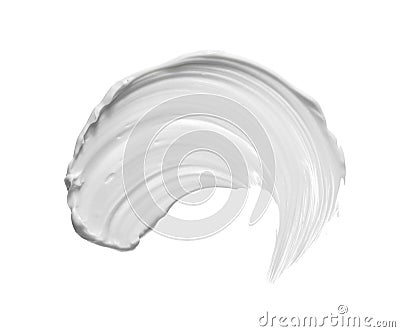 White smear of face clay or cream Stock Photo