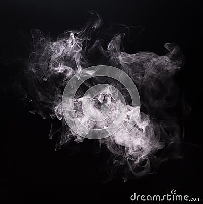 White smoke of vape electronic cigarette Stock Photo