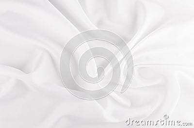 White smooth luxury silk abstract texture with liquid waves. Stock Photo