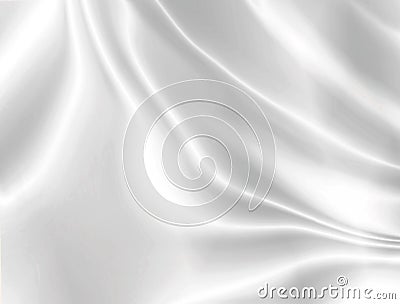 White smooth satin background Stock Photo