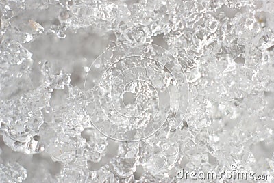 White Snow Crystals Stock Photo