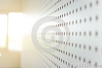 White soundproof wall Stock Photo