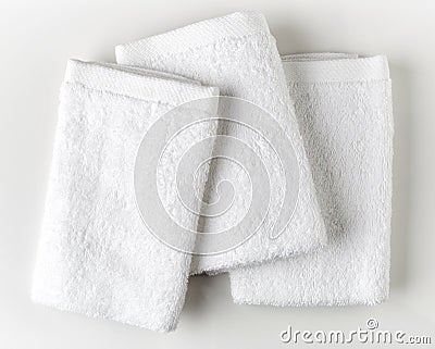 White spa towels Stock Photo