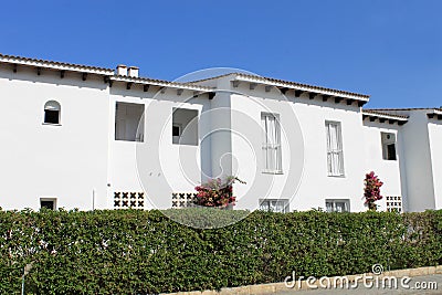 White Spanish houses Stock Photo