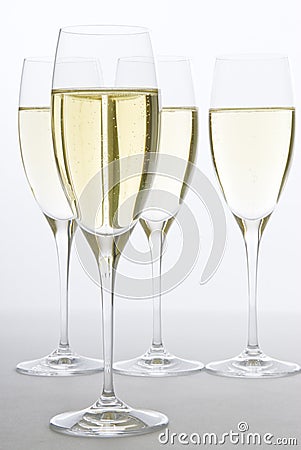 White Sparkling Wine Stock Photo