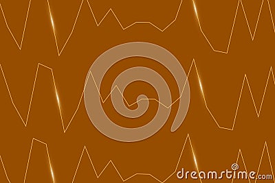 Golden abstract electron energy line on brushed black background. Power vein light tech Vector Illustration