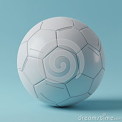 A white spherical object resembling a soccer ball, featuring a pattern of hexagonal and Stock Photo