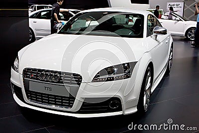 White sport car Audi Editorial Stock Photo