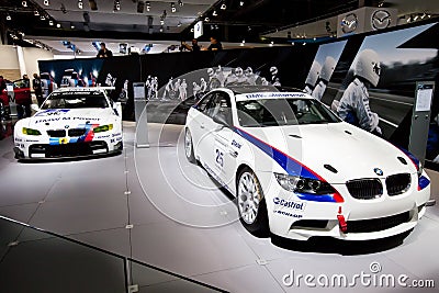 White sport car BMW Editorial Stock Photo