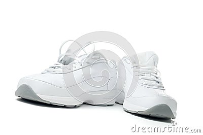 White sport shoes Stock Photo