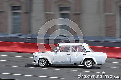 White sportcar Stock Photo