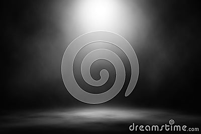 White spotlight smoke stage entertainment background. Stock Photo