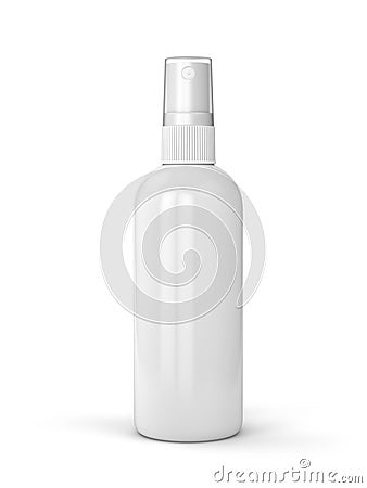 White spray bottle Stock Photo