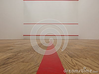 White squash court Stock Photo