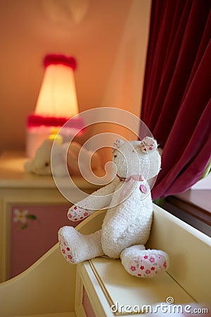 White stuffed bear Stock Photo