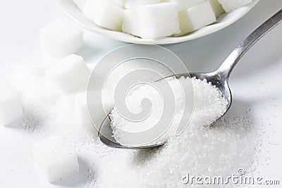 White sugar Stock Photo