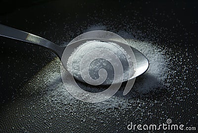 White sugar for sweetening food and drinks Stock Photo