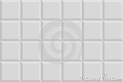 White suspended cassette plasterboard ceiling seamless pattern Vector Illustration