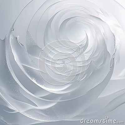 A white swirl of liquid is prominently displayed in the center of the image, creating a dynamic visual effect Stock Photo