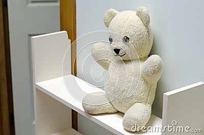 White Teddy Bear Stock Photo