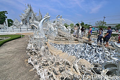 White Temple in Chiang Rai Editorial Stock Photo